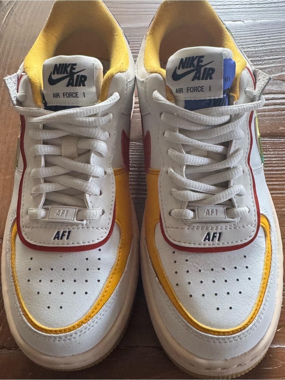 Nike Air Force 1 Shadow Multi-Color White Women's Shoes